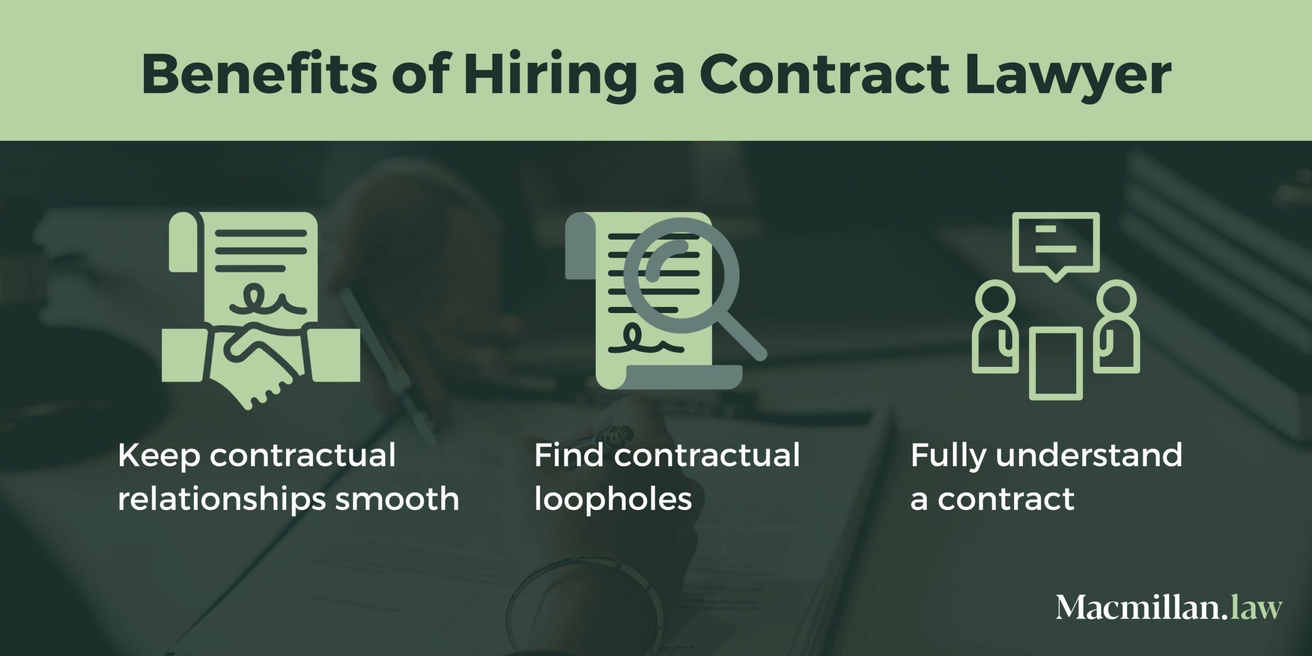 Benefits Of Hiring A Contract Lawyer