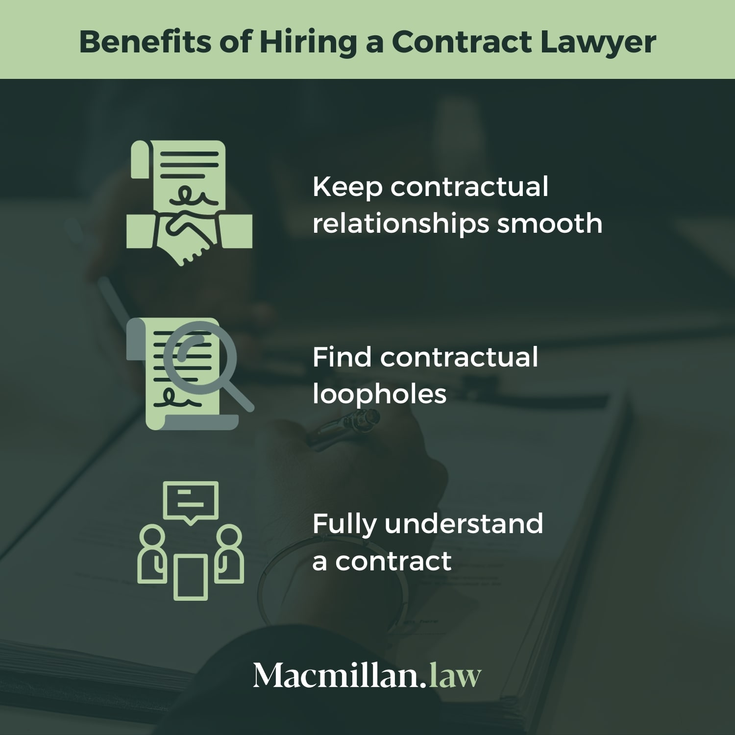 Hiring A Contract Lawyer Benefits